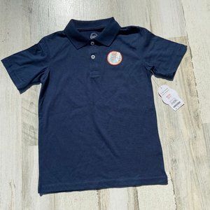 🆓 w/Any $20+ Purchase NWT Wonder Nation Little Boys Size Small Navy Polo